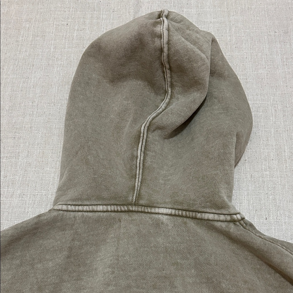 Urban Outfitters Yogi Fleece Hoodie Women’s S Olive Cropped Yoga Loungewear - Picture 11 of 15